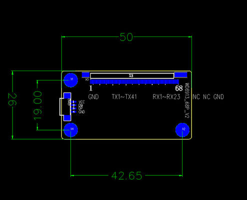 ILITEK2511 IIC ইন্টারফেসের সাথে টাচ স্ক্রিন কন্ট্রোলার